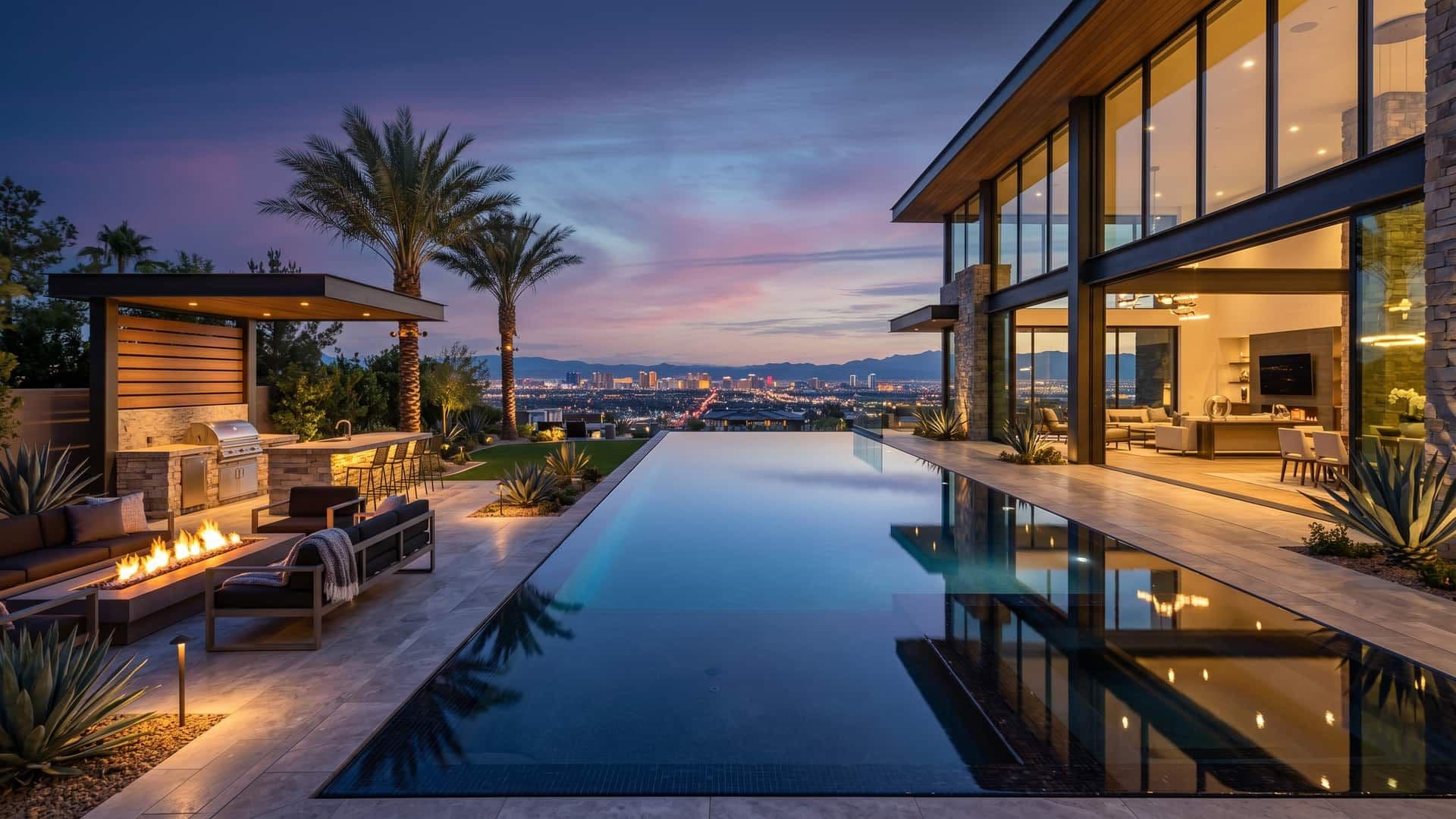 Las Vegas valley skyline — 702 and 725 area code guide