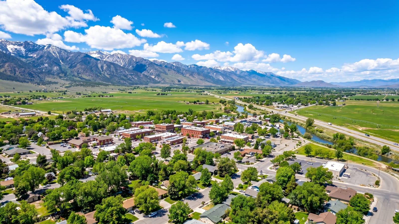 Carson Valley near Carson City Nevada with Sierra backdrop, 2026 comparison